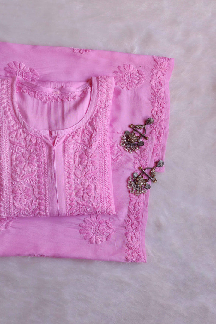 Duaa Baby Pink Modal Kurta Pant set