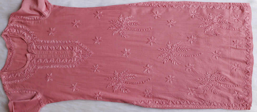 Heer Rose Brown Pure Cotton Kurta