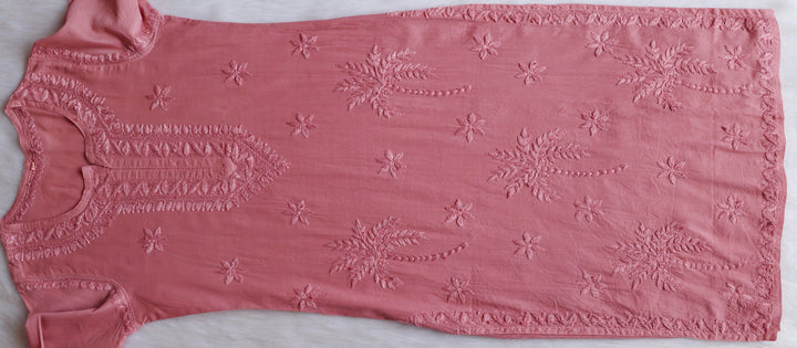 Heer Rose Brown Pure Cotton Kurta