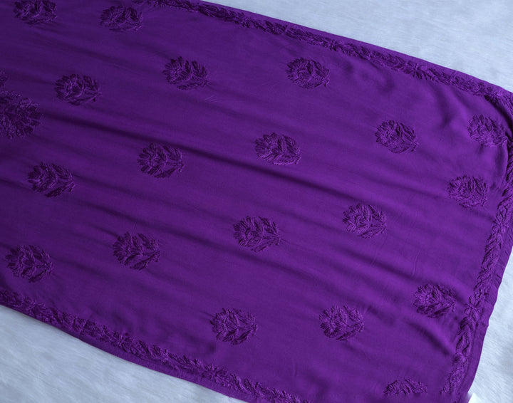 Alvira Purple Ombre Long Rayon Kurta