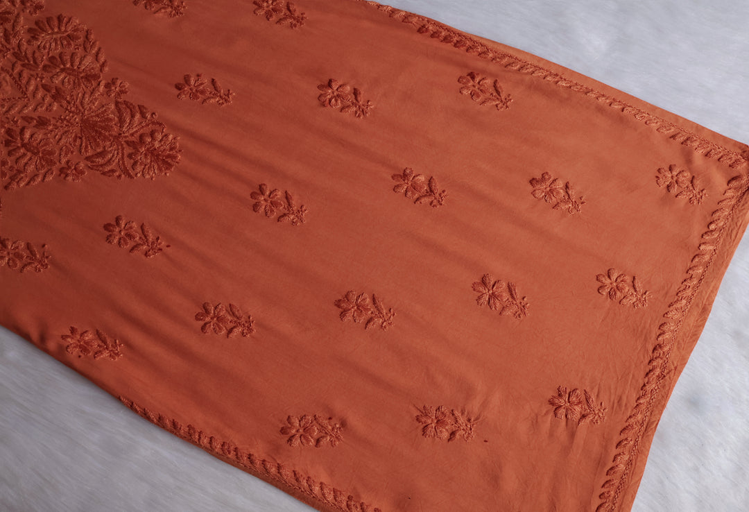 Amirah Rose Brown Long Rayon Kurta