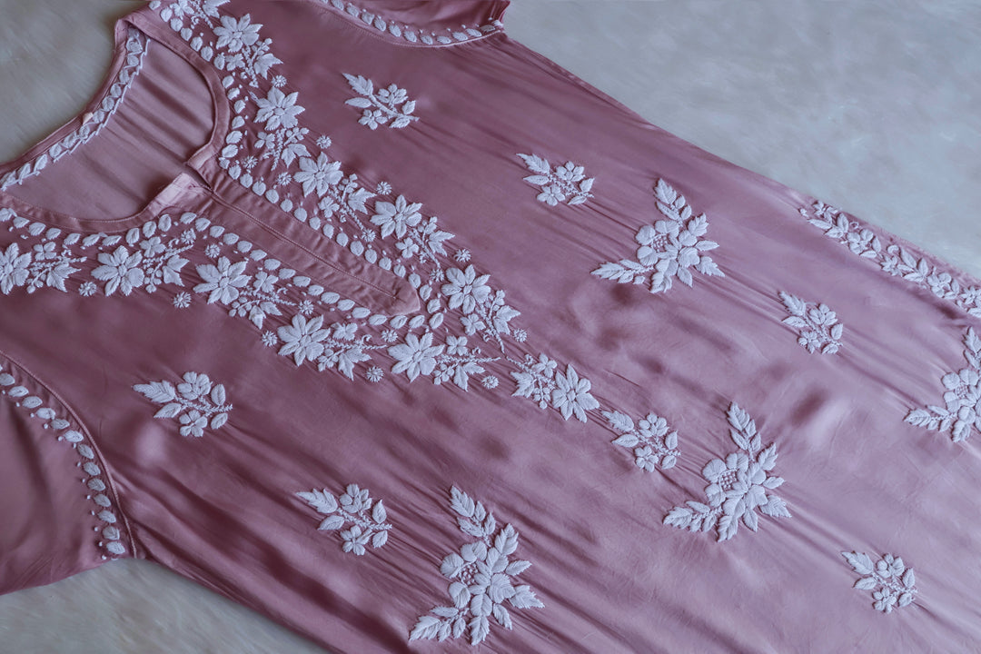 Mahnoor Dusty Lavender Modal Silk Kurta Set