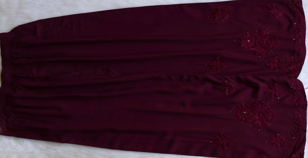 Naira Plum Rayon Mukaish 3 Piece Set