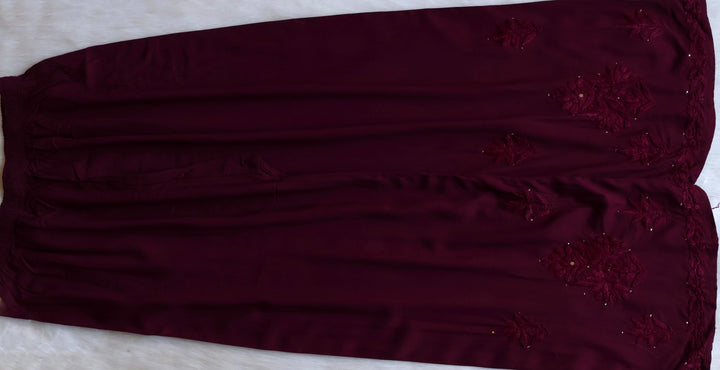 Naira Plum Rayon Mukaish 3 Piece Set