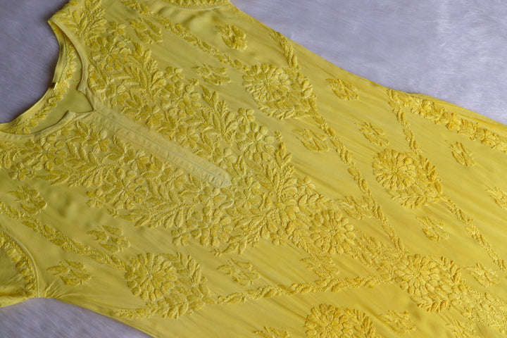 Anam Pastel Yellow Modal Ombre Kurta Pant set
