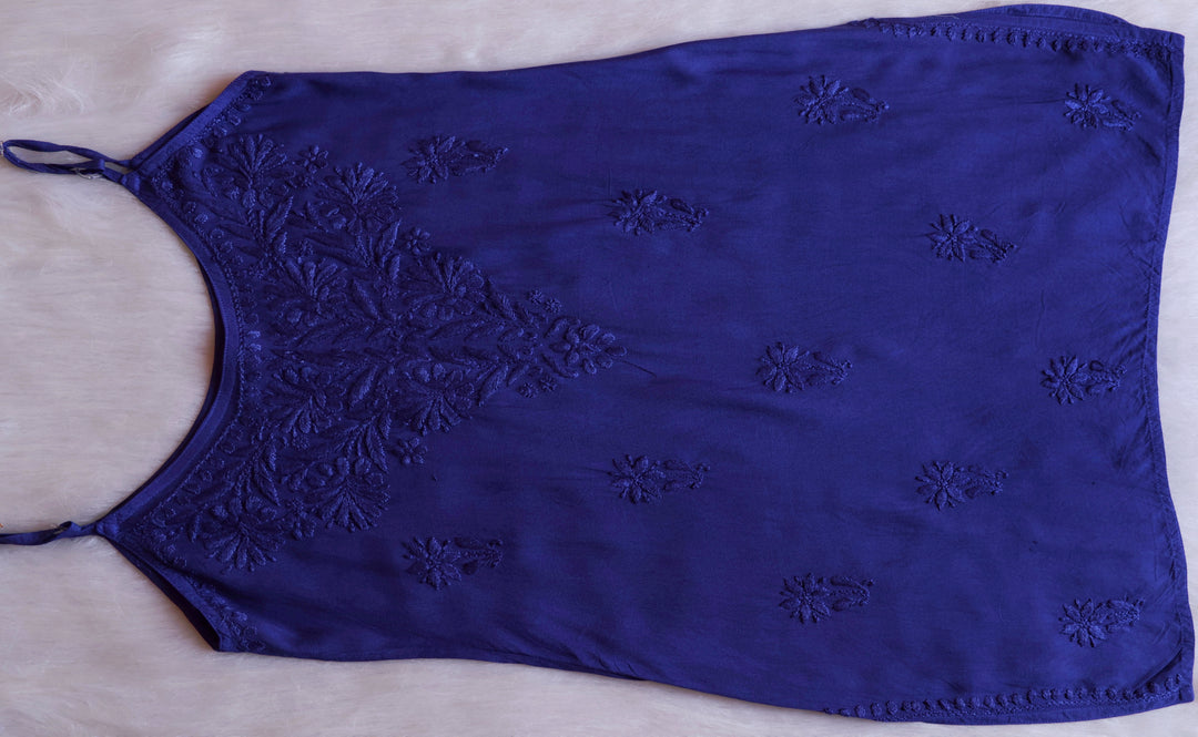 Aira Royal Blue Short Sleeveless Kurta