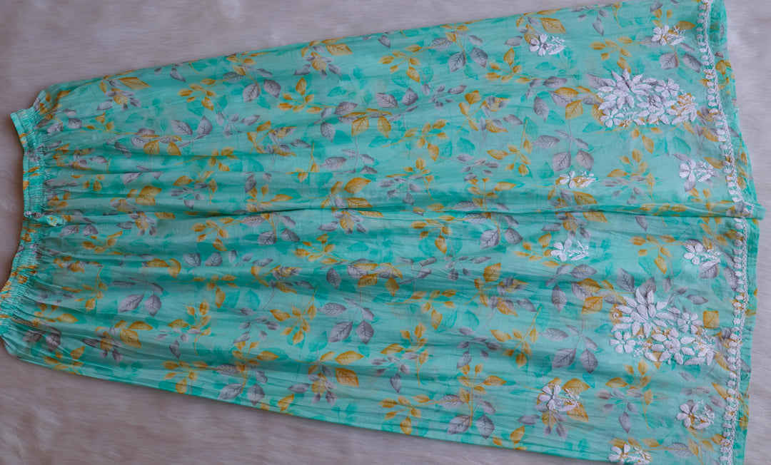 Ayra Mint Green Pure Mulmul set