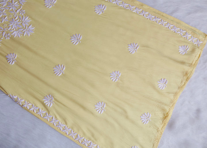 Haala Yellow Long Rayon Kurta