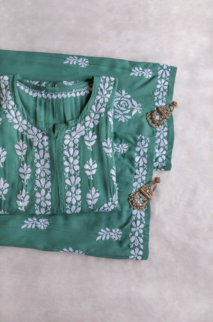 Mahnoor Sage Green Pure Modal set
