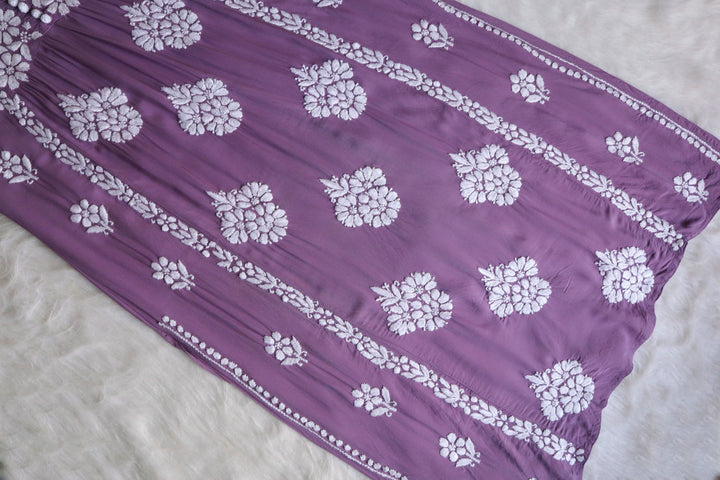 Sahiba Dusty Purple Nyra Cut Modal Kurta