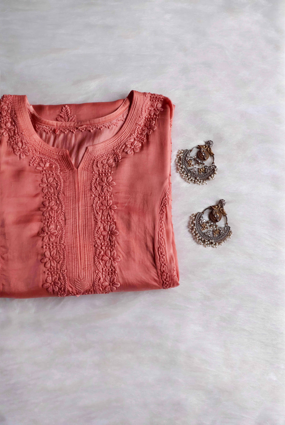 Mehr Rose Brown Modal Silk Dress