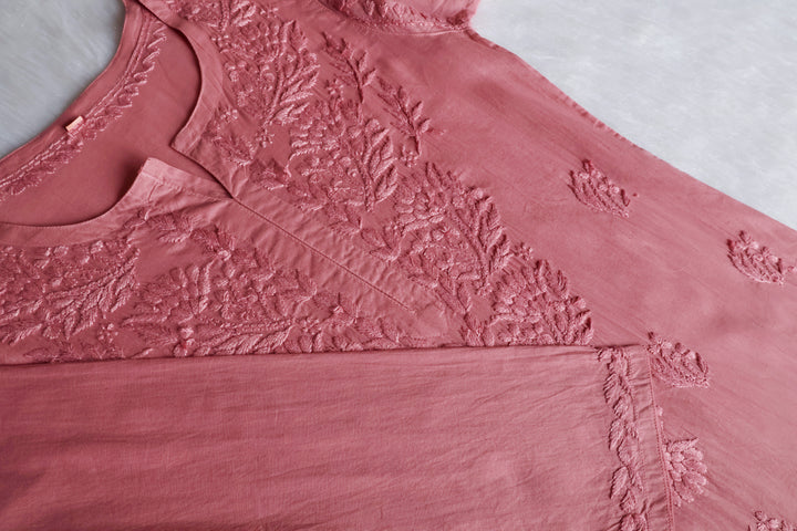 Mariam Rose Brown Pure Cotton Kurta