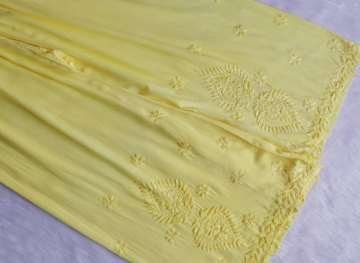 Zobia Yellow 2 piece Rayon set