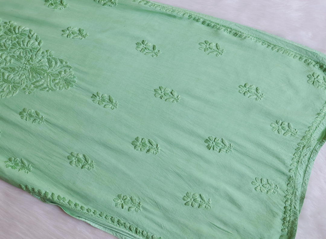 Amirah Pastel Green Long Rayon kurta