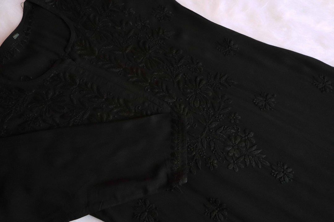 Farhaa Black 2 piece Rayon set