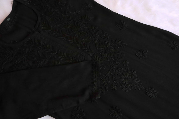 Farhaa Black 2 piece Rayon set