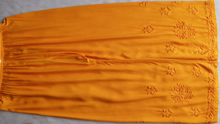 Nagma Mango Yellow 2 piece Rayon set