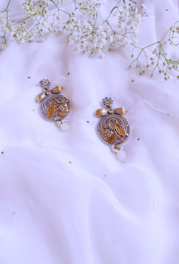 Chunky Dual Toned Earrings