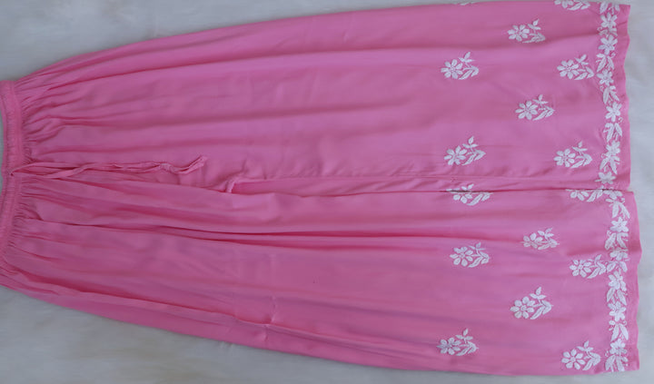 Ayesha Baby Pink Rayon Kurta Pant set