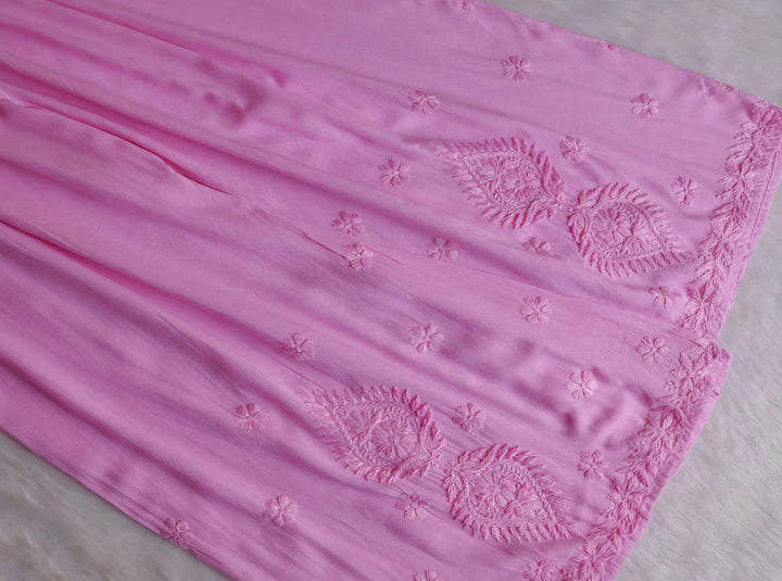 Zobia Baby Pink 2 piece Rayon set