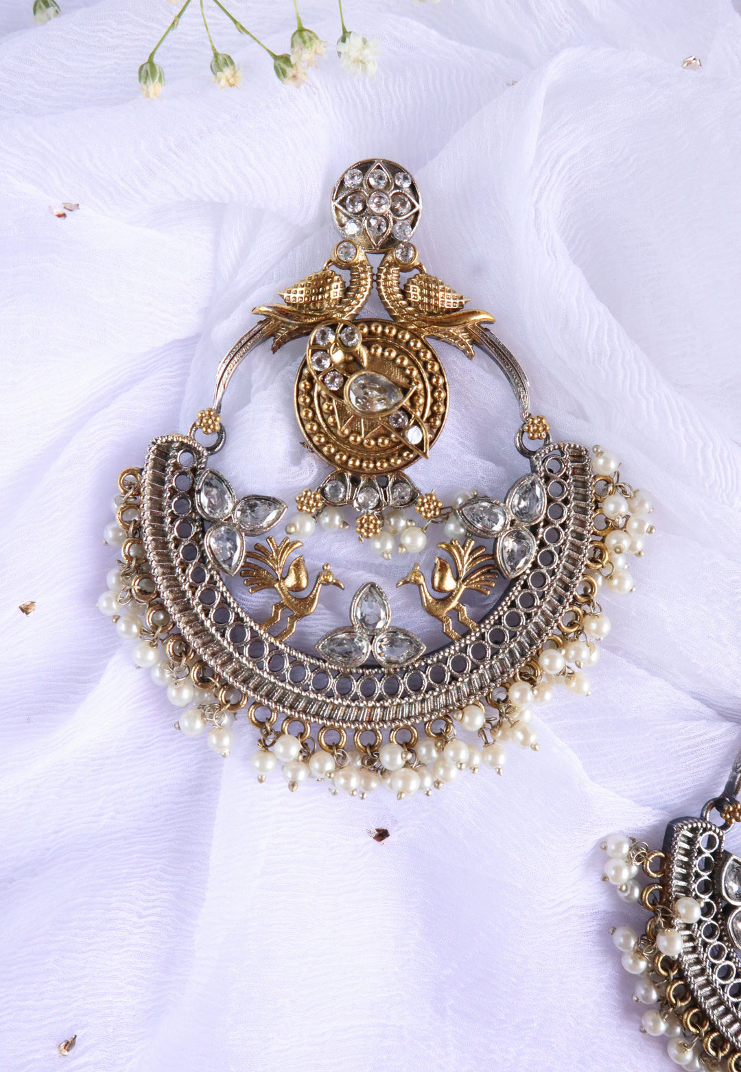 Chunky Dual Toned Heavy Chandbali