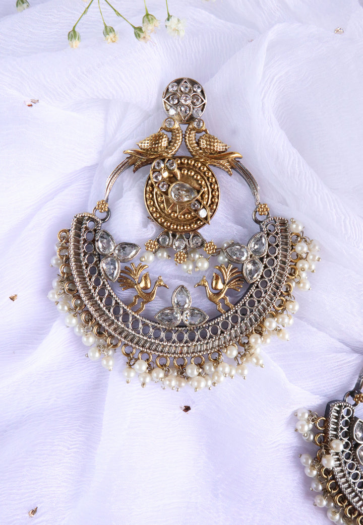 Chunky Dual Toned Heavy Chandbali