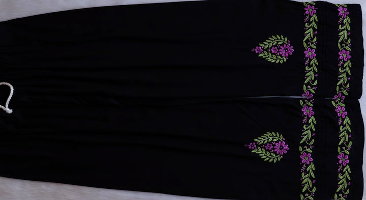 Firdaus Black & Lavender Modal Kurta Set