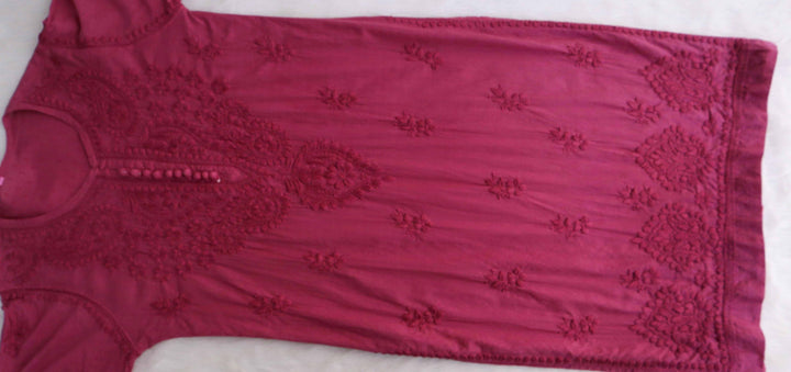 Nazakat Mauve Pink Cotton Kurta