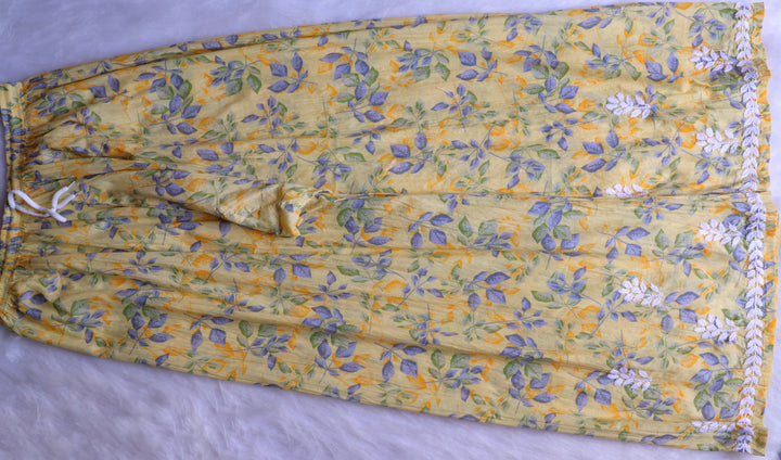 Iris Yellow Pure Mulmul set