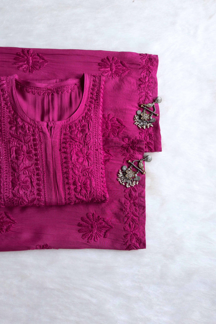 Duaa Deep Purple Modal Kurta Pant set