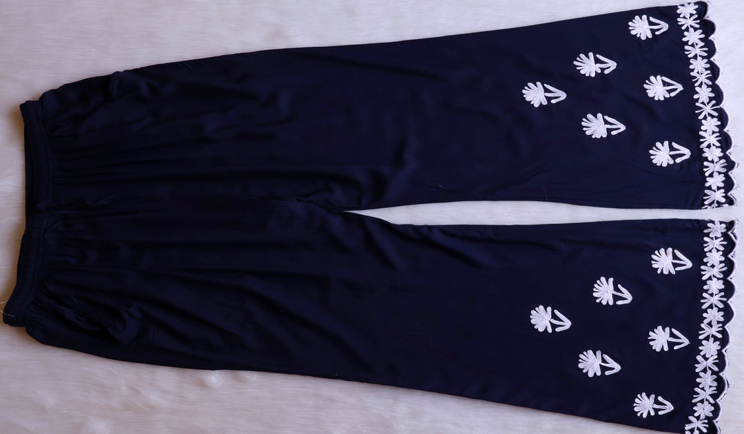 Mira Navy Blue Rayon Kurta Pant set