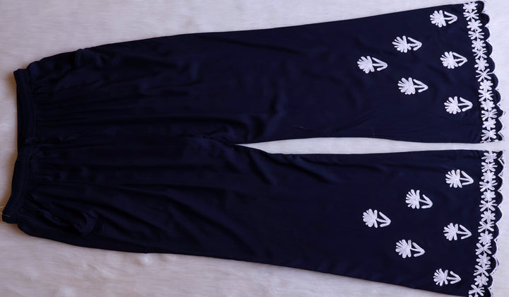 Mira Navy Blue Rayon Kurta Pant set