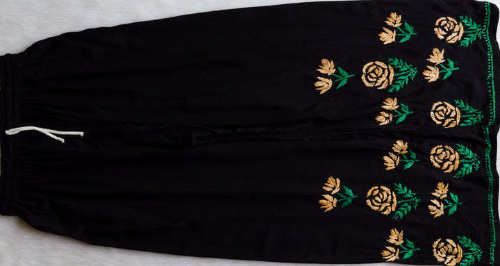 Gul-E-Jahaan Black & Beige Rayon Kurta Set