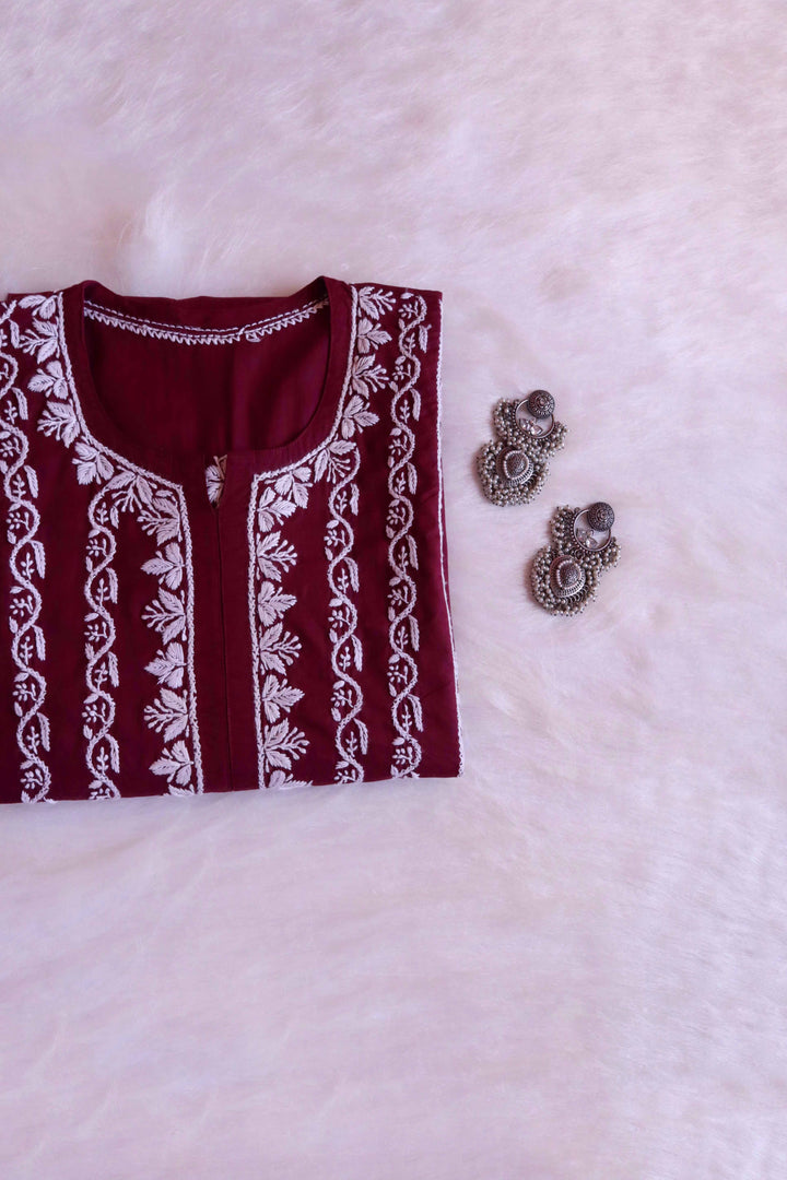Maira Deep Purple Cotton Kurta