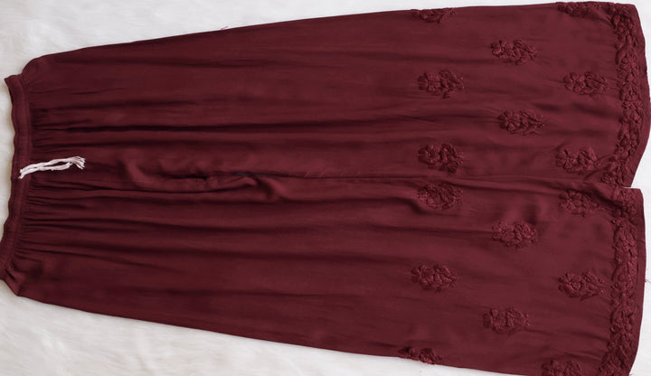 Farhaa Rose Brown 2 piece Rayon set