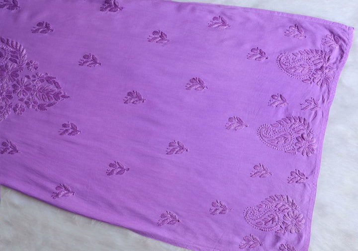 Zahrah Lavender Ombre Long Rayon Kurta