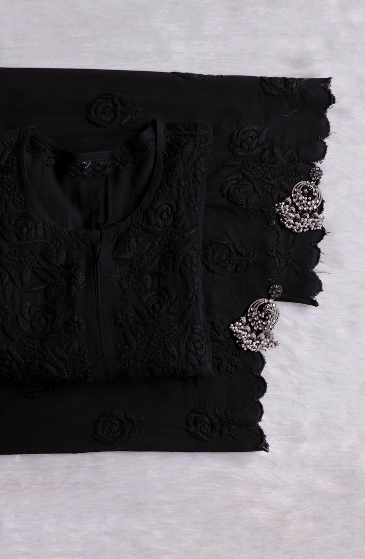 Gul Black Scalloped Rayon set