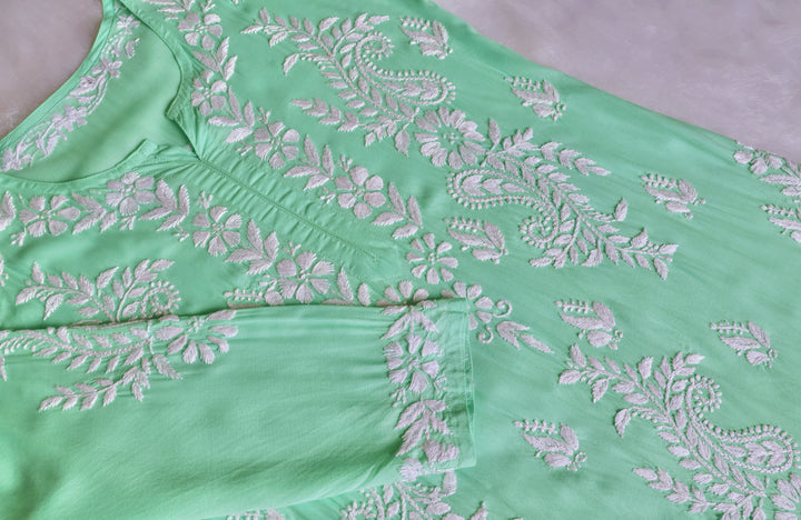 Lily Pastel Green Long Modal Kurta