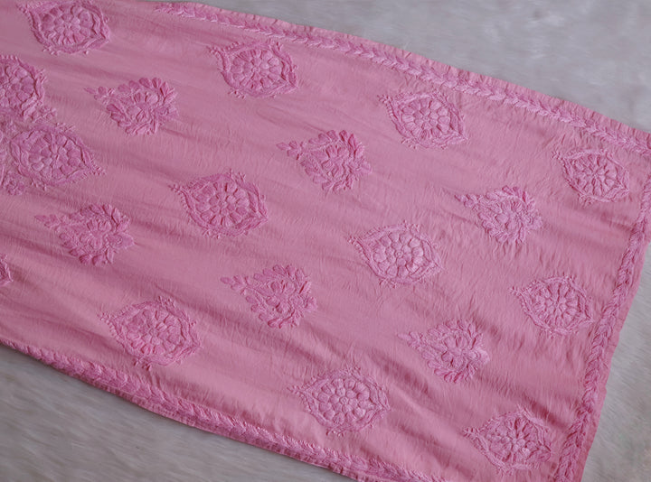Alfiya Baby Pink Pure Chanderi set