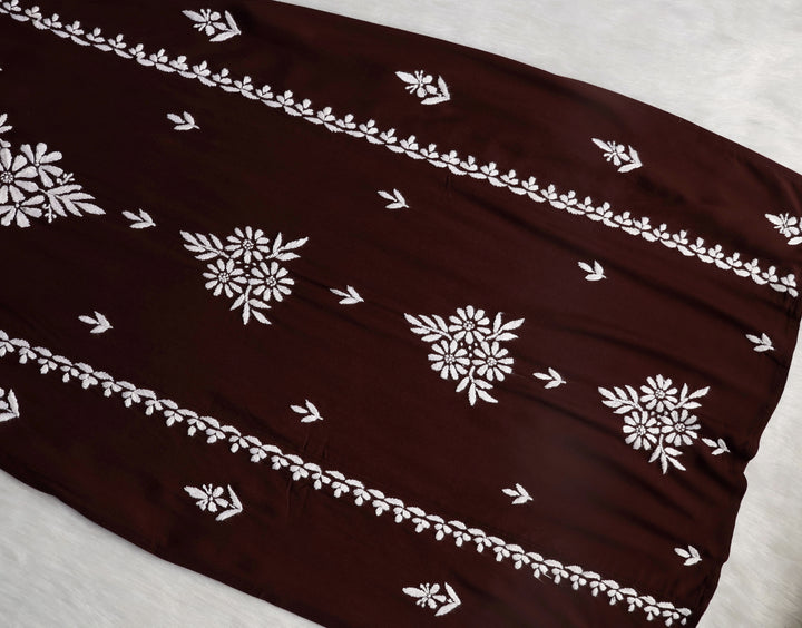 Zainab Chocolate Brown Long Rayon kurta