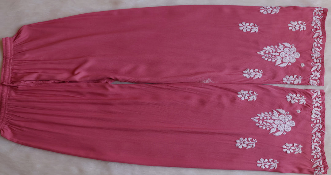 Benafsha Rose Brown Rayon Kurta Pant set