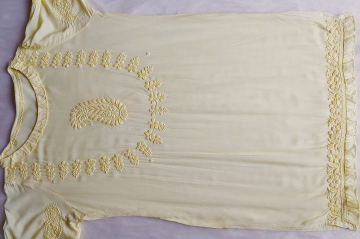 Zamda Afghani Butter Yellow Pure Modal Set