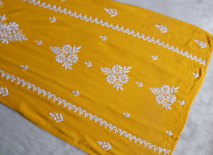 Zainab Yellow Long Rayon kurta