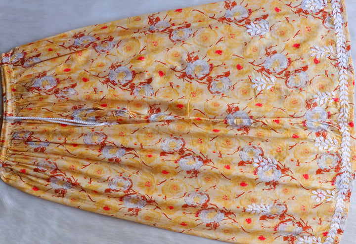 Noor Yellow Pure Mulmul set