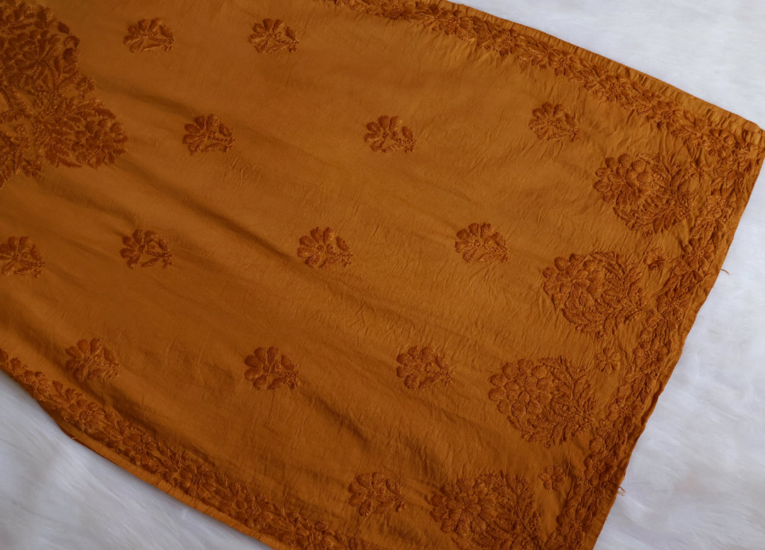 Jannat Mustard Chanderi Kurta