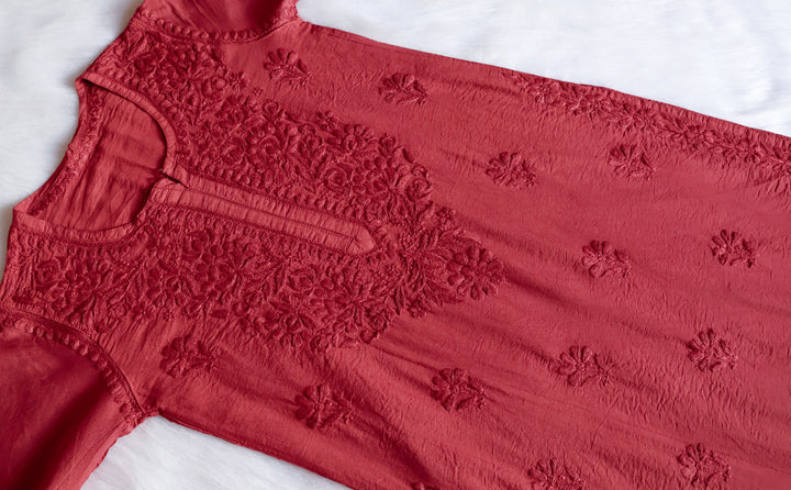 Jannat Mauve Pink Chanderi Kurta