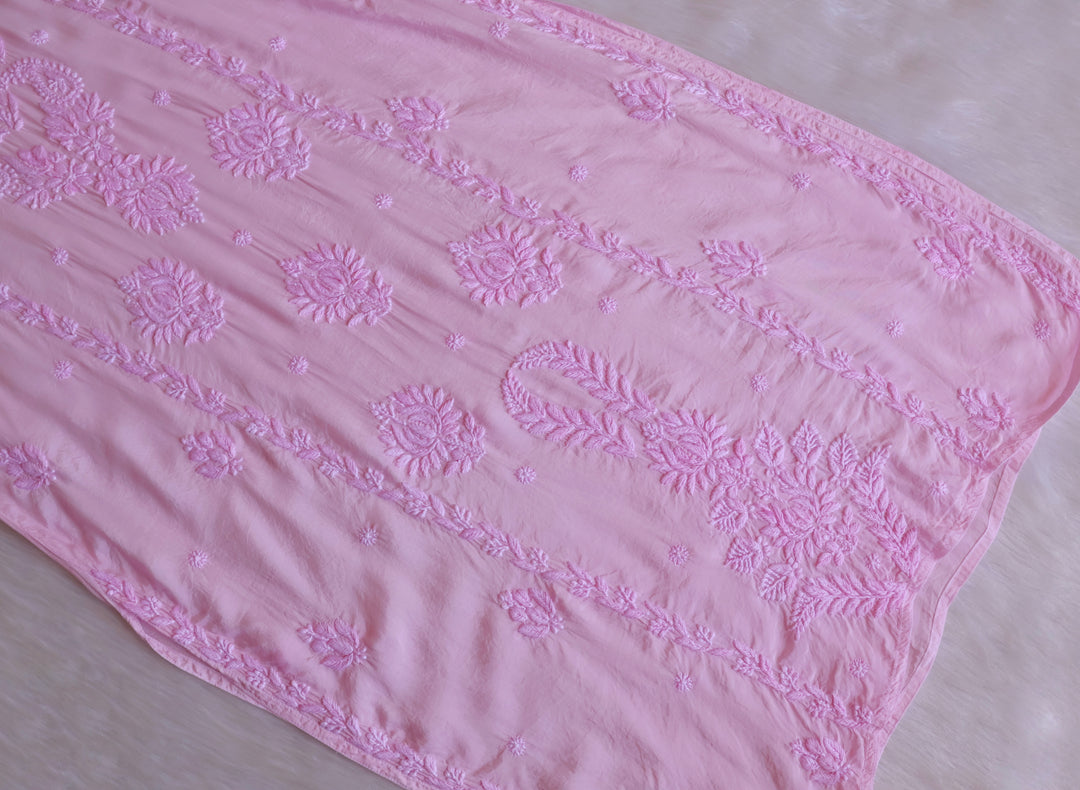 Haania Baby Pink Pure Muslin Kurta