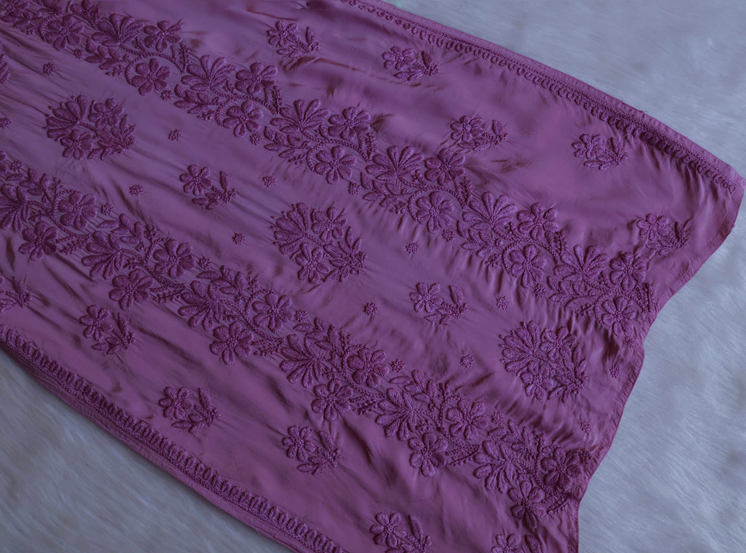 Haya Dusty Purple Pure Crepe Kurta