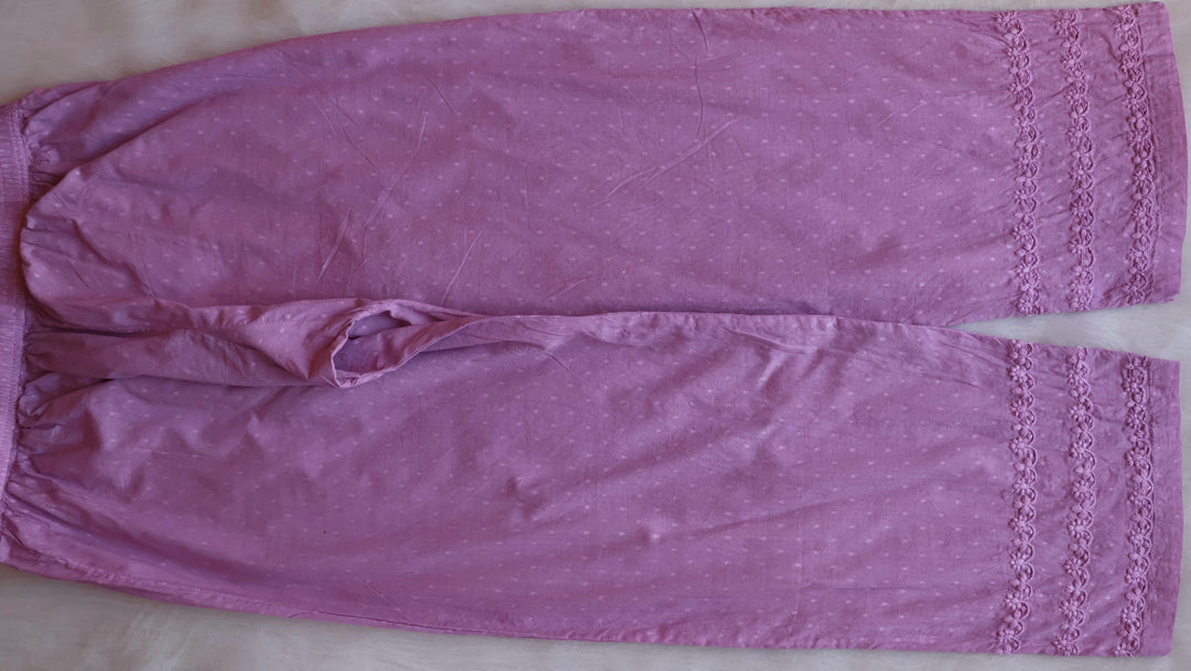 Nazakat Dusty Purple Pure Cotton Kurta Set