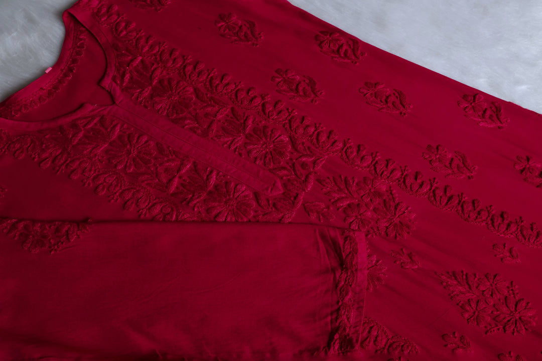 Amirah Deep Pink 2 piece Rayon set